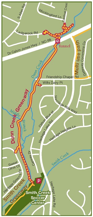Dunn Creek Greenway Map