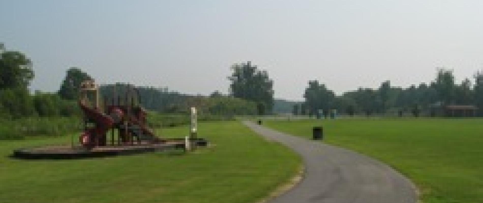 playground and walkway at the soccer center