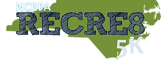 State of NC with the words Recre8 inside it
