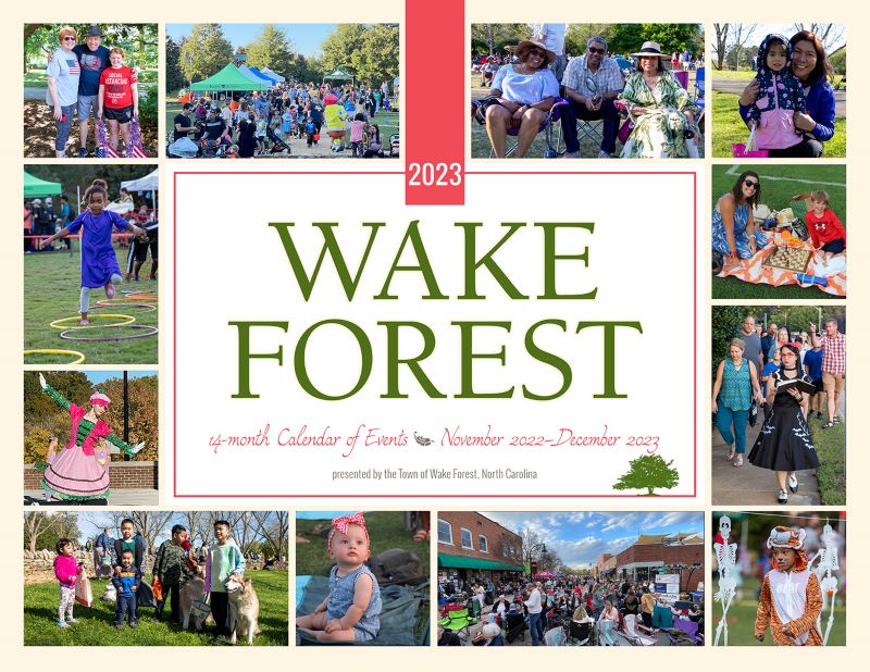 Wall Calendar Town Of Wake Forest Nc