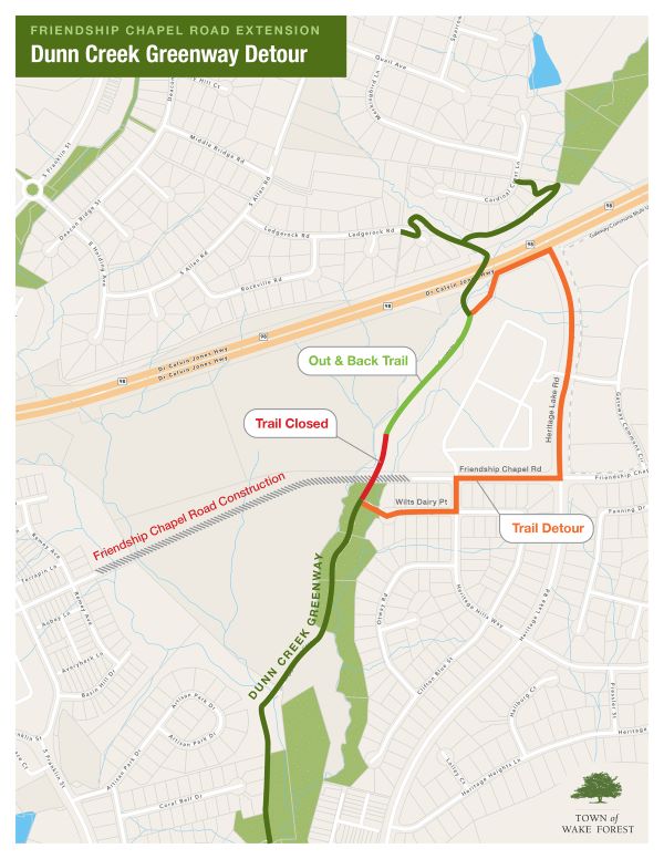 Dunn Creek Greenway Detour