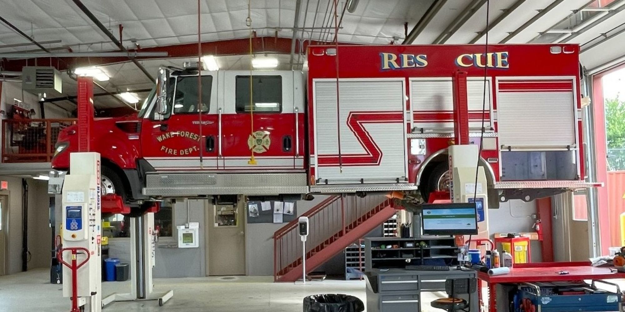 Fleet, Fire Truck Lifted