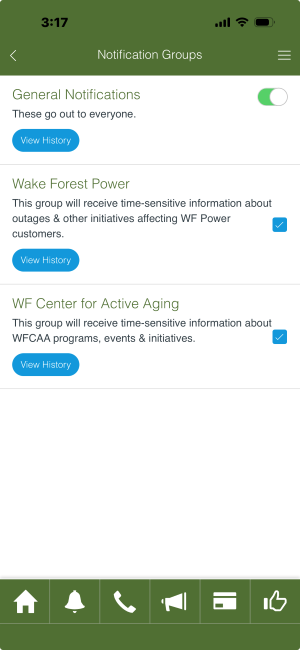 Notification Groups