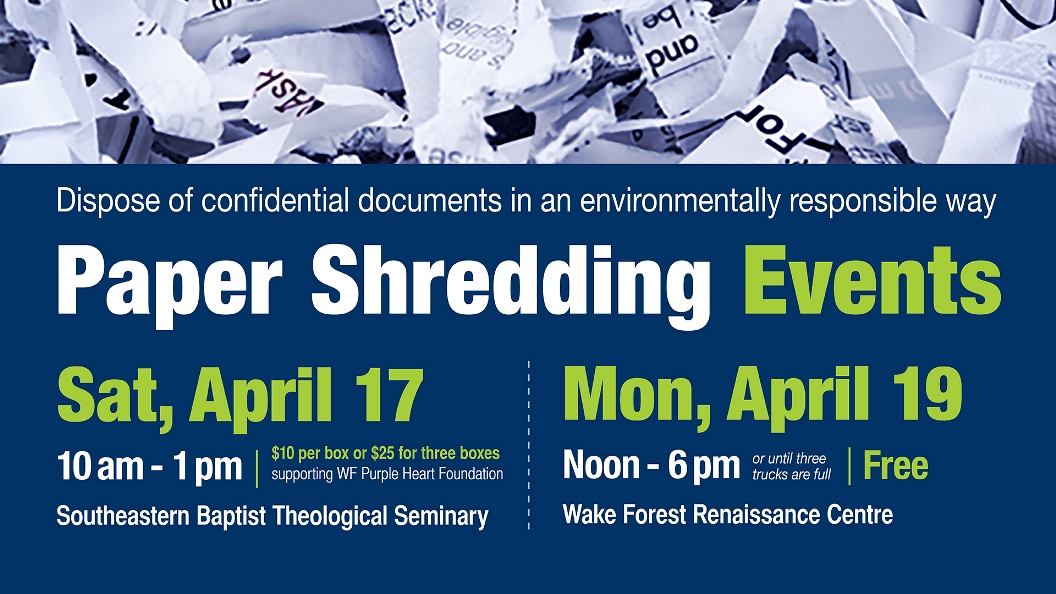 Paper Shredding Event Town of Wake Forest, NC