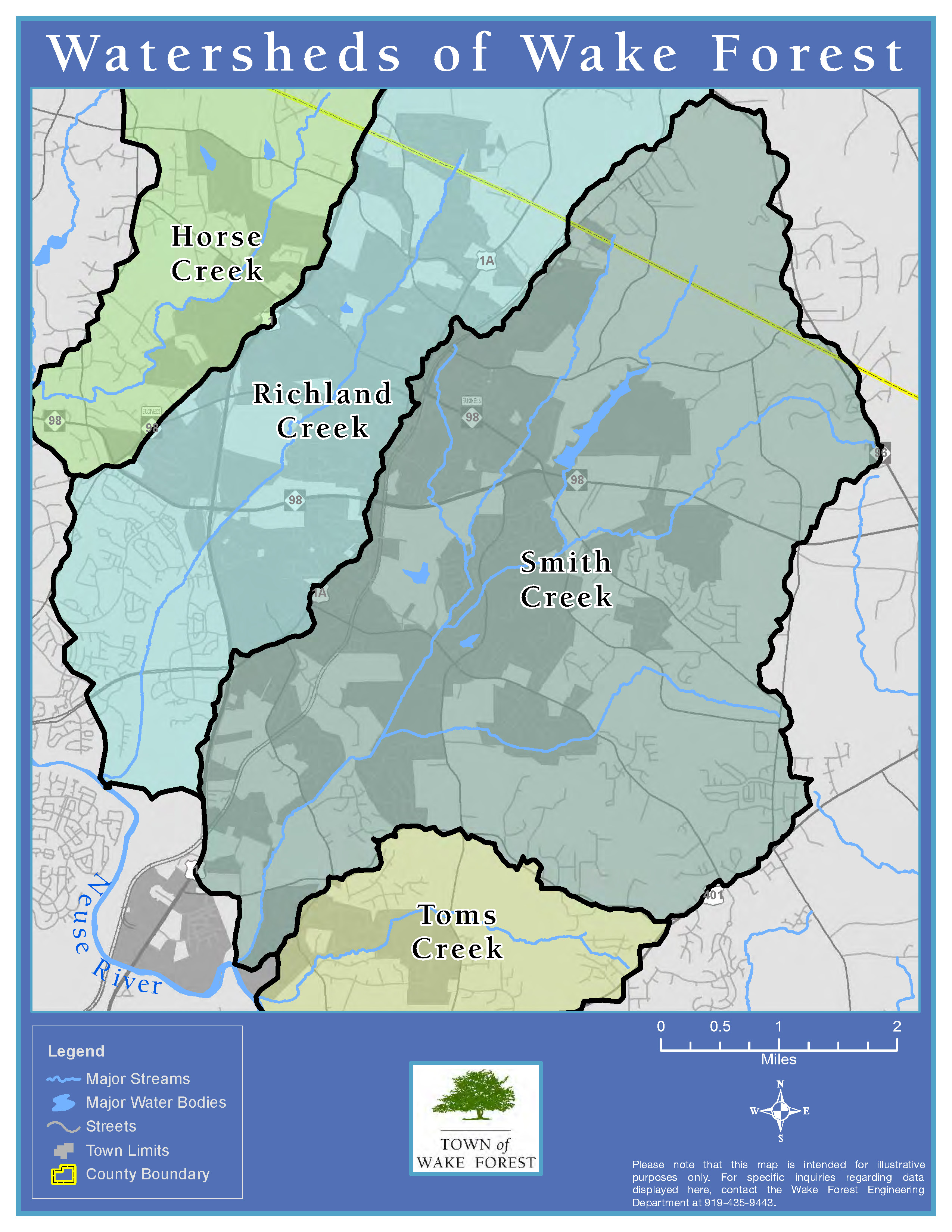 Map Of Wake County Nc