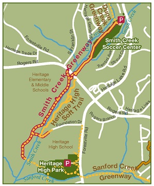 Smith Creek Greenway Map