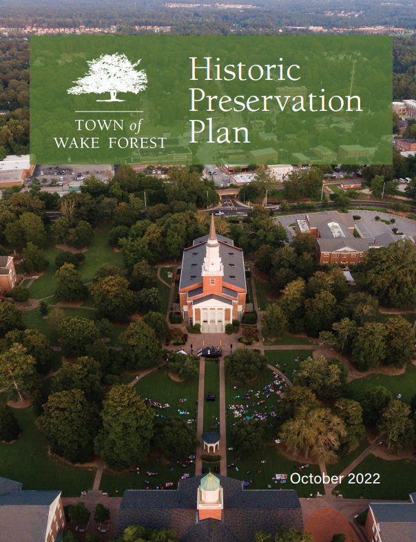 historic preservation plan cover