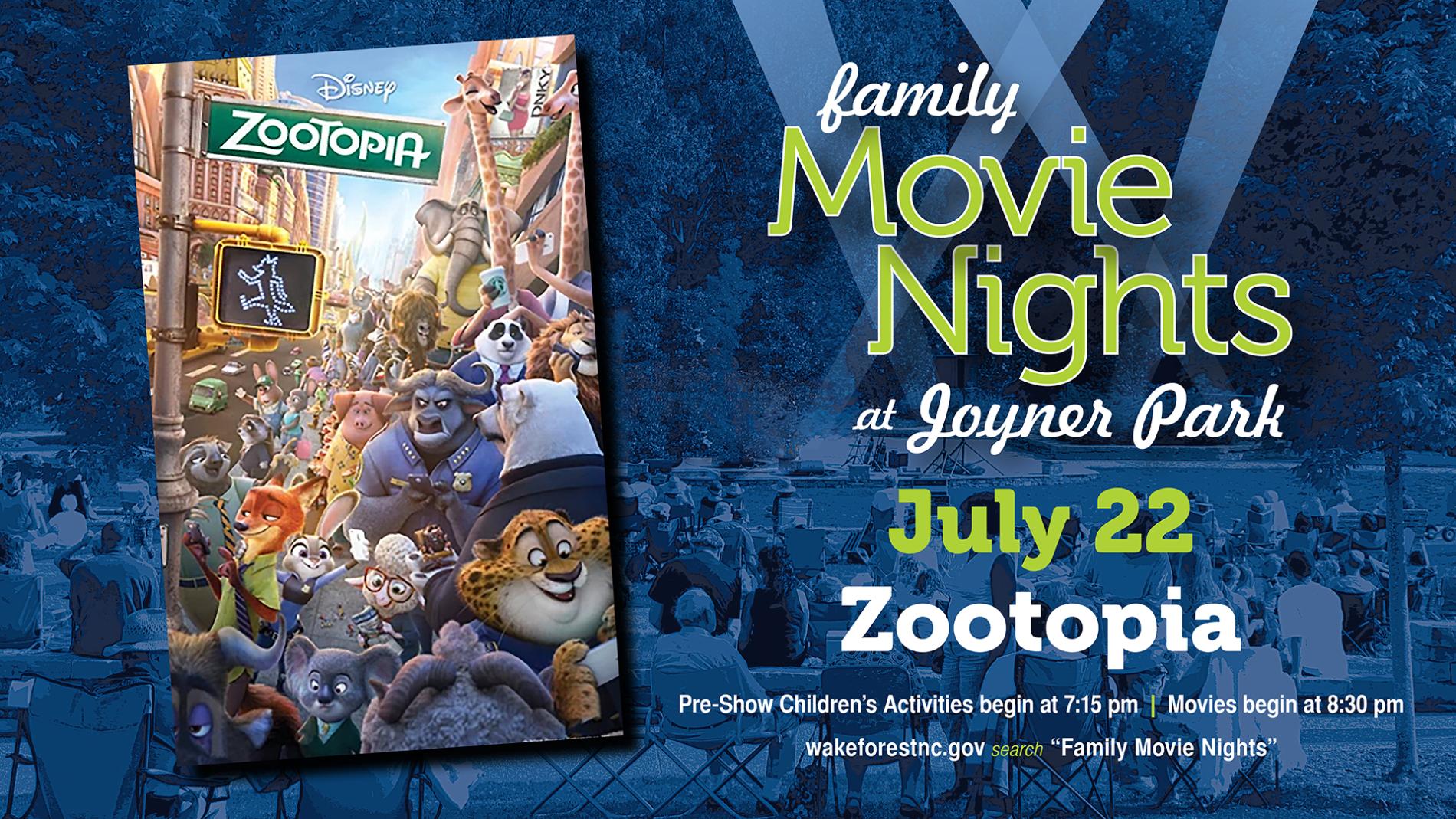 THIS SATURDAY - Zootopia: Free Movie on the Lawn