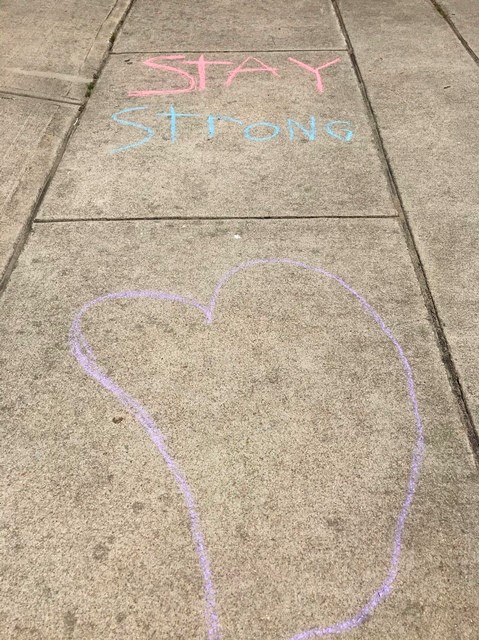 Chalk your Walk Week!  #StayStrongWF 