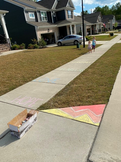 Chalk your Walk Week!  #StayStrongWF 