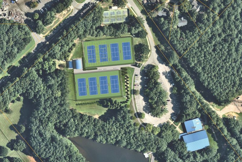 Flaherty Park Tennis Courts Rendering