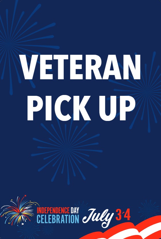 Veteran pickup sign