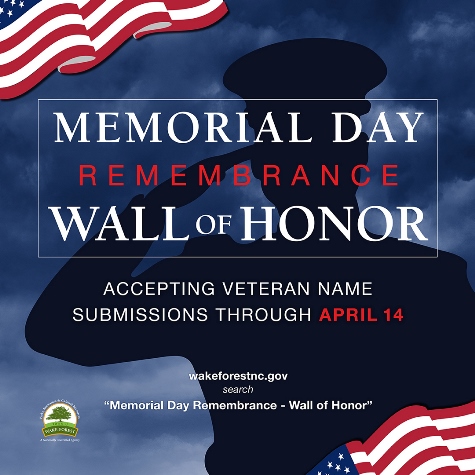 Memorial Day Remembrance - Wall of Honor