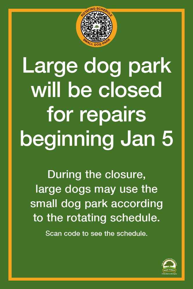 Dog Park Closure