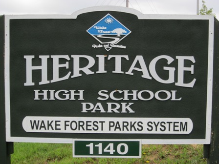 Heritage High School Park Sign