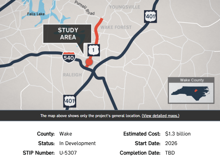 Capital Boulevard North Upgrade (Raleigh to Wake Forest)