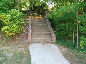 Completed stairs