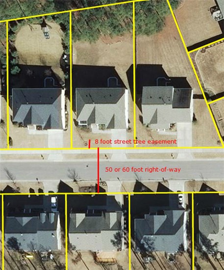 Tree Placement map for homes